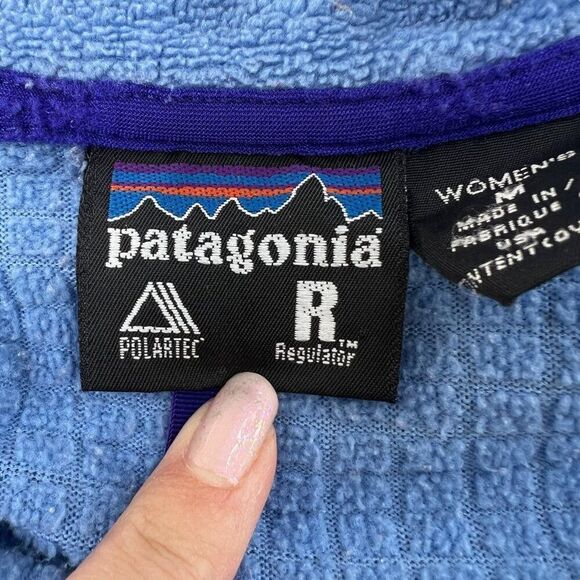 Patagonia Women's Polartec Regulator Full-Zip Fleece Jacket Blue Size Medium - Picture 7 of 11